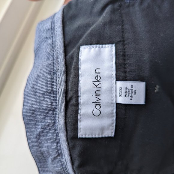 Calvin Klein Blue Checkered Pants 32x32 - Picture 8 of 8